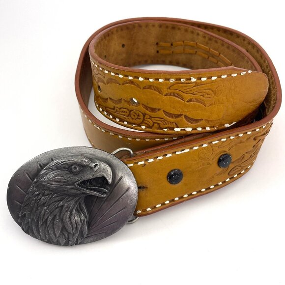 Vintage Siskiyou Buckle Co Belt Buckle Cast Metal 1987 Copyright Eagle - Picture 8 of 13